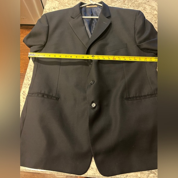 Men’s Joseph Abboud Suit Jacket Black 50R - Picture 11 of 12